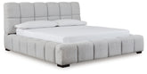 A2Z Furniture - Ashley Furniture - Grendusk Bedroom - California King Upholstered Bed / Light Gray - PCB584B3